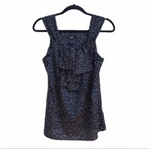 Mossimo-Sleeveless Blouse w/mock tie-EUC-Sz Small